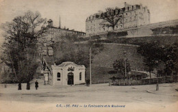 CPA 64 PAU Le Funiculaire Et Le Boulevard - Pau