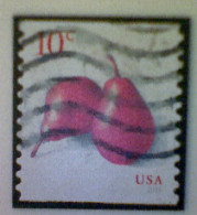 United States, Scott #5039, Used(o), 2016 Coil, Pears, 10¢, Red - Gebraucht