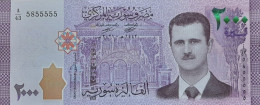 Syria 2000 Pounds 2013 P117d Uncirculated Banknote - Syrie