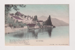 SWITZERLAND - Lake Zug Unused Vintage Postcard - Andere & Zonder Classificatie
