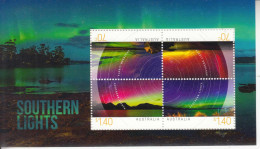 2014 Australia Southern Lights Astronomy Souvenir Sheet MNH - Nuovi