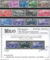 1948 Italia Risorgimento 13v. Certified MNH Sassone N. 580/91+E - 1946-60: Ungebraucht