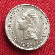 Dominicana 5 Centavos 1963 Dominican Republic Dominicaine W ºº - Dominikanische Rep.