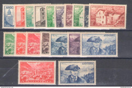 1948-51 ANDORRA FRANCESE, N. 119/37 - MNH** - Other & Unclassified