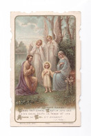 Sainte Famille Et Anges, Citation P. Faber, éd. Bouasse-jeune N° 4025 - Images Religieuses