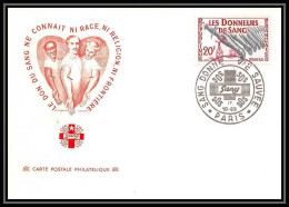 1424/ Carte Maximum (card) France N°1220 Fdc Hommage Aux Donneurs De Sang Edition Berck 1959 Cachet Sang Donné - 1950-1959