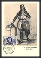 1391/ Carte Maximum (card) France N°1207 Célébrités 1959 Villehardouin Historien édition Maximaphiles - 1950-1959