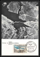 1387/ Carte Maximum (card) France N°1203 Barrage De Foum El Gherza Algérie édition Maximaphiles Fdc 1959 - 1950-1959