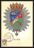 1362/ Carte Maximum (card) France N°1195 Blason D'Alger Algérie Fdc Premier Jour 1959 édition Parison  - 1950-1959
