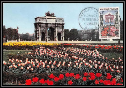 1352/ Carte Maximum (card) France N°1189 Floralies Paris Arc De Triomphe Edition Lumicap Fdc 1959  - 1950-1959