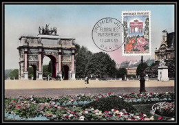 1351/ Carte Maximum (card) France N°1189 Floralies Paris Arc De Triomphe Edition Guy Fdc 1959  - 1950-1959