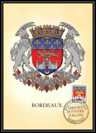 1330/ Carte Maximum (card) France N°1183 Armoiries De Villes BORDEAUX Fdc Premier Jour Edition Parison 1959 - 1950-1959