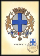 1327/ Carte Maximum (card) France N°1180 Armoiries De Villes. Marseille Fdc Premier Jour Edition Parison 1959 - 1950-1959