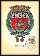 1331/ Carte Maximum (card) France N°1185 Armoiries De Villes NANTES Fdc Premier Jour Edition Parison 1959 - 1950-1959