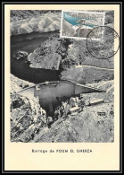 1247/ Carte Maximum (card) France N°1203 Barrage De Foum El Gherza, En Algérie. Fdc Premier Jour B1 Bourgogne 1959 - 1950-1959