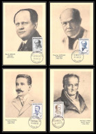 1211/ Carte Maximum (card) France N°1142/1145 Grands Médecins Doctors Fdc Premier Jour édition Parison 1958 - 1950-1959
