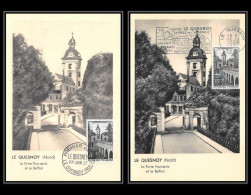 1172/ Carte Maximum (card) France N°1105/1106 Le Quesnoy Remparts Lac Vauban Et Porte Fortifiée édition Parison 1957 - 1950-1959