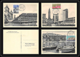 1241/ Carte Maximum (card) France N°1152/1155 Villes Reconstruites Fdc Premier Jour 29/3/1958 Edition Parison - 1950-1959