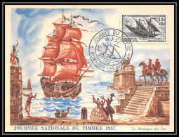 1048/ Carte Maximum (card) France N°1093 Journée Du Timbre 1957 Fdc (premier Jour) Monceau Les Mines - 1950-1959