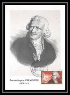 1016/ Carte Maximum (card) France N°1081 Baron Parmentier Chimie Chimist Fdc (premier Jour) 1956 Edition Fdc C1 - 1950-1959