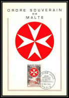 0945/ Carte Maximum (card) France N°1062 Ordre De Malte Léproserie Afrique Equatoriale Fdc (premier Jour) 1956 - 1950-1959