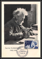 0936/ Carte Maximum (card) France N°1057 Camille Flammarion Espace (space) 1956 Edition Marigny Fdc Premier Jour - 1950-1959