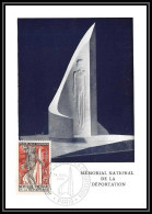 0913/ Carte Maximum (card) France N°1050 Mémorial Déportation à Struthof Guerre 1939/45 Paris Fdc (premier Jour) 1955 - 1950-1959