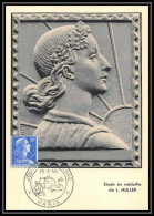 0861/ Carte Maximum France N°1011 B Marianne De Muller édition Parison CAD Journée Du Timbre 1958 Paris - 1950-1959