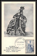0777/ Carte Maximum (card) France N°956 Théatre Français 1953 Célimène Fdc Premier Jour  - 1950-1959