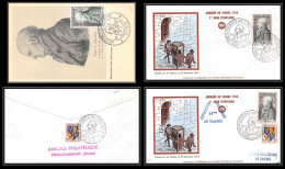 0795/ Carte Maximum (card) France Lot 3 Documents N°969 Journée Du Timbre Comte De La Vallette 1954 FDC PREMIER JOUR - 1950-1959