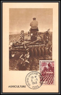 0537/ Carte Maximum France N°823 Métiers Agriculteur Agriculture 6/3/1949 Salon De La Machine Agricole édition Bourgogne - Gedenkstempel