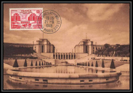 0531/ Carte Maximum (card) France N°818 Nations Unies Palais Chaillot Onu 21/9/1948 Fdc Premier Jour - 1940-1949