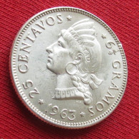 Republica Dominicana 25 Centavos 1963 - Dominicaine