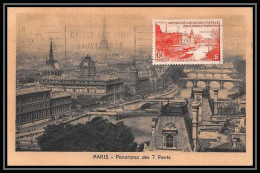 0463/ Carte Maximum (card) France N°782 UPU La Cité Sensure Au Verso Pour Vienne Wien Autriche Austria - 1940-1949