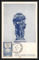 0433/ Carte Maximum (card) France N°771 UNESCO Nations Unies Uno Onu Paris 29/1/1947 Cad Mois De L Uneco - 1940-1949