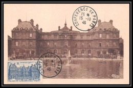 0412/ Carte Maximum (card) France N°760 Palais Du Luxembourg Paris 1946 Conférence De La Paix D2 - 1940-1949