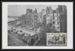 0386/ Carte Maximum (card) France N°747 Les Remparts Saint-Malo Bretagne 13/2/1946 Edition Coquemer - 1940-1949