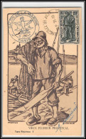 0239/ Carte Maximum (card) France N°504 œuvres De La Mer Marin Marseille 23/10/1941 Fdc Premier Jour Signé - 1940-1949