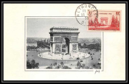 0139/ Carte Maximum (card) France N°403 Arc De Triomphe Défilé Du 11 Novembre 11/11/1938 Anniversaire Armistice - 1930-1939