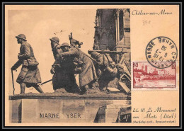 0123/ France N°391 Avignon, Le Château Des Papes 6/7/1939 Seul Sur Carte Postale Chalons Sur Marne Monument Aux Morts - Lettres & Documents