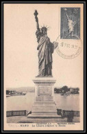0081 Carte Maximum Card France N°352 Réfugiés Politiques Statue Liberté Bartholdi 1/7/1937 Liberty Fdc Premier Jour A2 - ....-1949