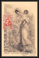 0159/ Carte Maximum (card) France N°428 Enfants Des Chômeurs 2/5/1943 Lyon E1 Lady Cockerell COSWAY - 1940-1949