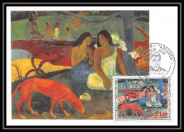 2258/ Carte Maximum France N°1568 Tableau (Painting) L'arearea Paul Gauguin édition Hazan 1968 Fdc - Autres & Non Classés