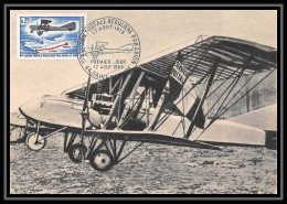 2250 Carte Maximum Card France 1565 Liaison Postale Régulière Par Avion 1968 Edition Parison Bimoteur Letord St Nazaire - Avions