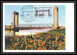 2248/ Carte Maximum (card) France N°1564 Pont (bridge) De Martrou, à Rochefort 1968 Edition Cef - Bridges