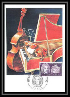2202/ Carte Maximum (card) France N°1550 François Couperin, Compositeur Musique Music Fdc Premier Jour 1968 Edition Cef - Music