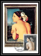 2131/ Carte Maximum (card) France N°1530 Tableau (Painting) La Baigneuse Ingres Fdc Premier Jour Edition Ptt 1967 - Andere & Zonder Classificatie