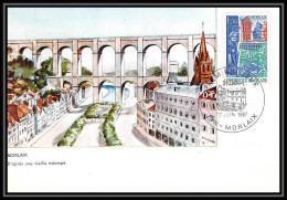 2041/ Carte Maximum (card) France N°1505 Morlaix Fdc Premier Jour Edition Ptt 1967 Pont Bridge - Brücken