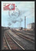 2001/ Carte Maximum (card) France N°1488 Chemins De Fer Paris Train Fdc Premier Jour 1966 édition Parison - Trains
