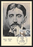 1954/ Carte Maximum (card) France N°1472 Marcel Proust Edition Fdc Ecrivain Writer Fdc Premier Jour 1966 - Schrijvers